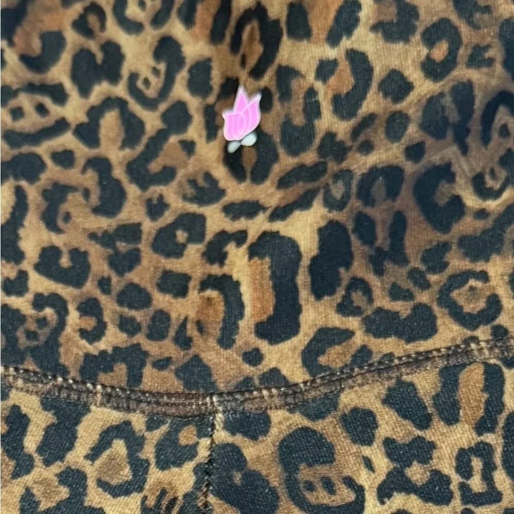 KiraGrace Leopard Print High Waist Yoga S Leggings Pilates Princess Athleisure - Picture 7 of 7
